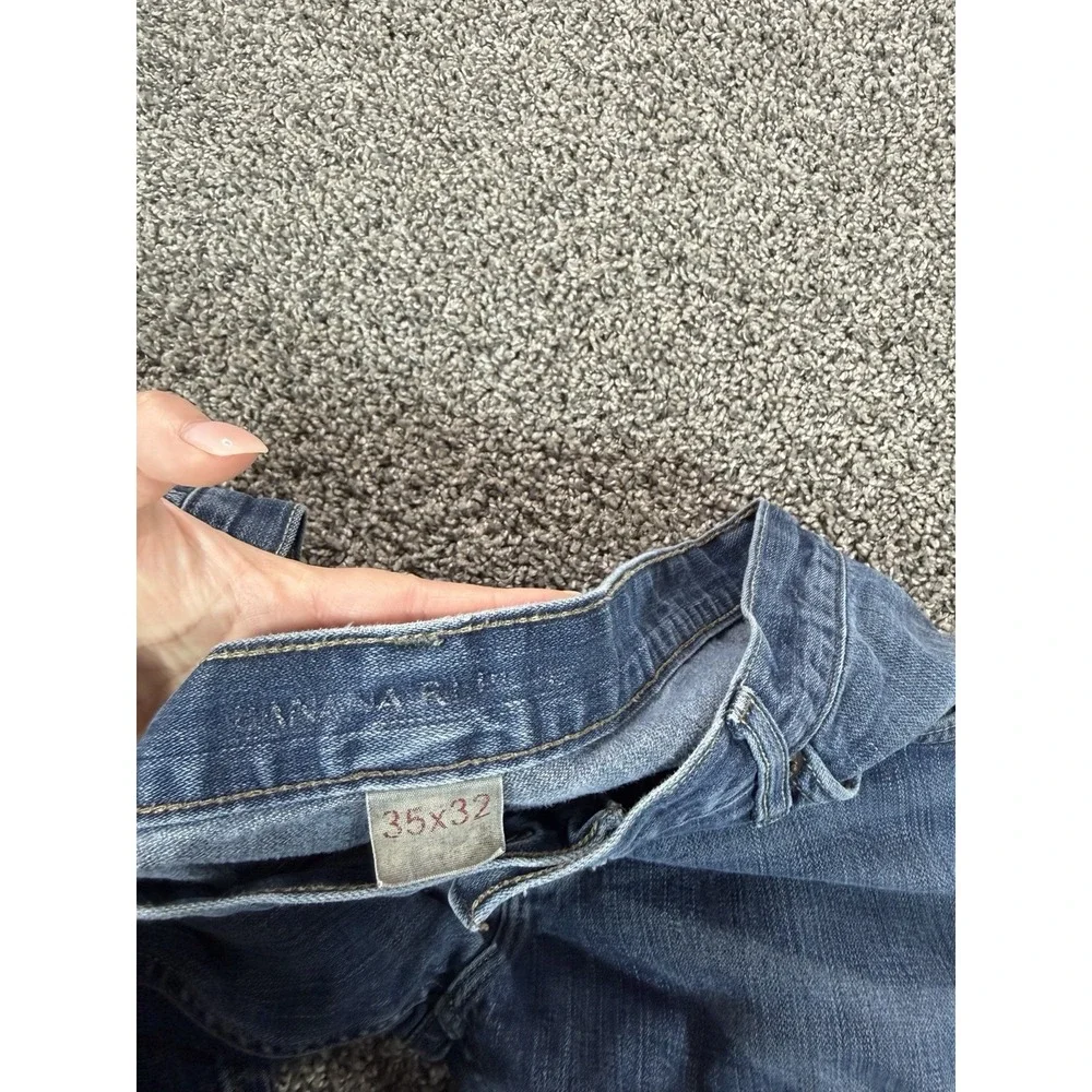 Banana Republic Relaxed Straight Jeans Men's Size 35X32 Blue Baggy